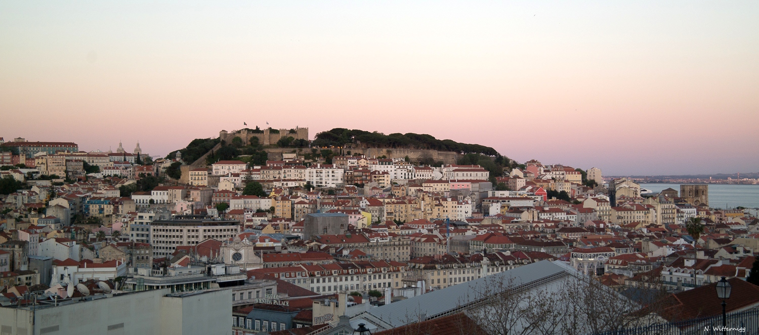 Blick zum Castelo de São Jorge