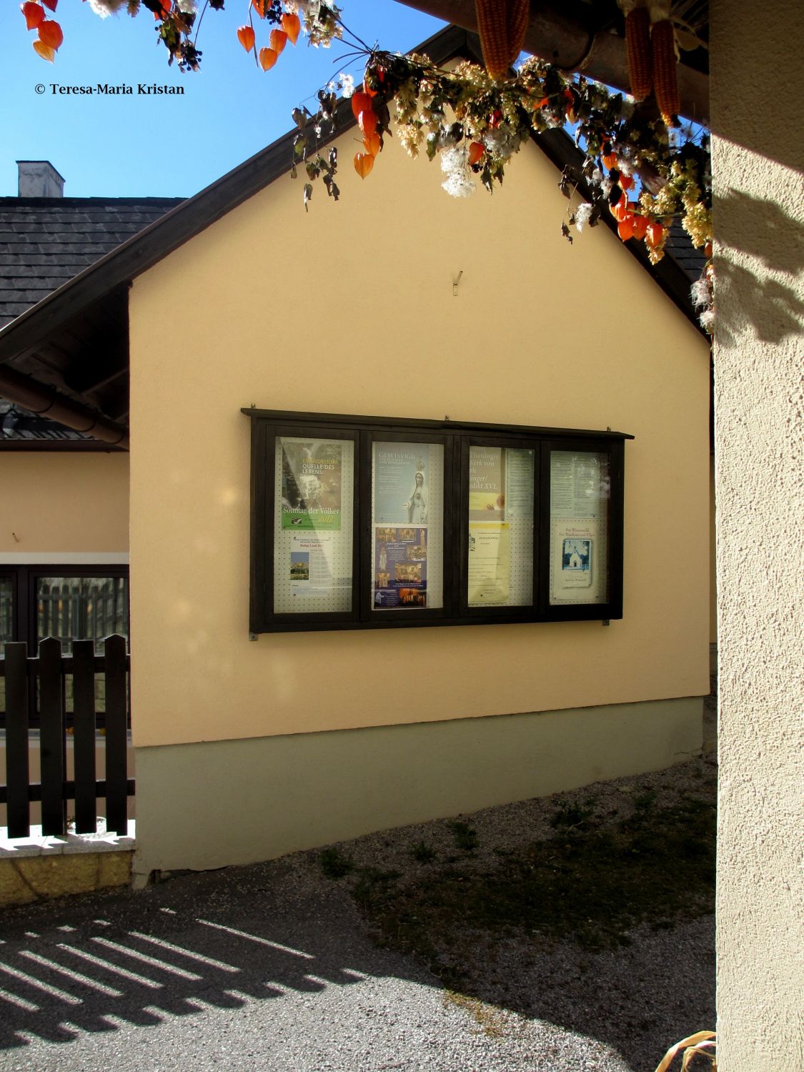 Blick zum Pfarrhof- Wallfahrtskirche Maria Raisenmarkt