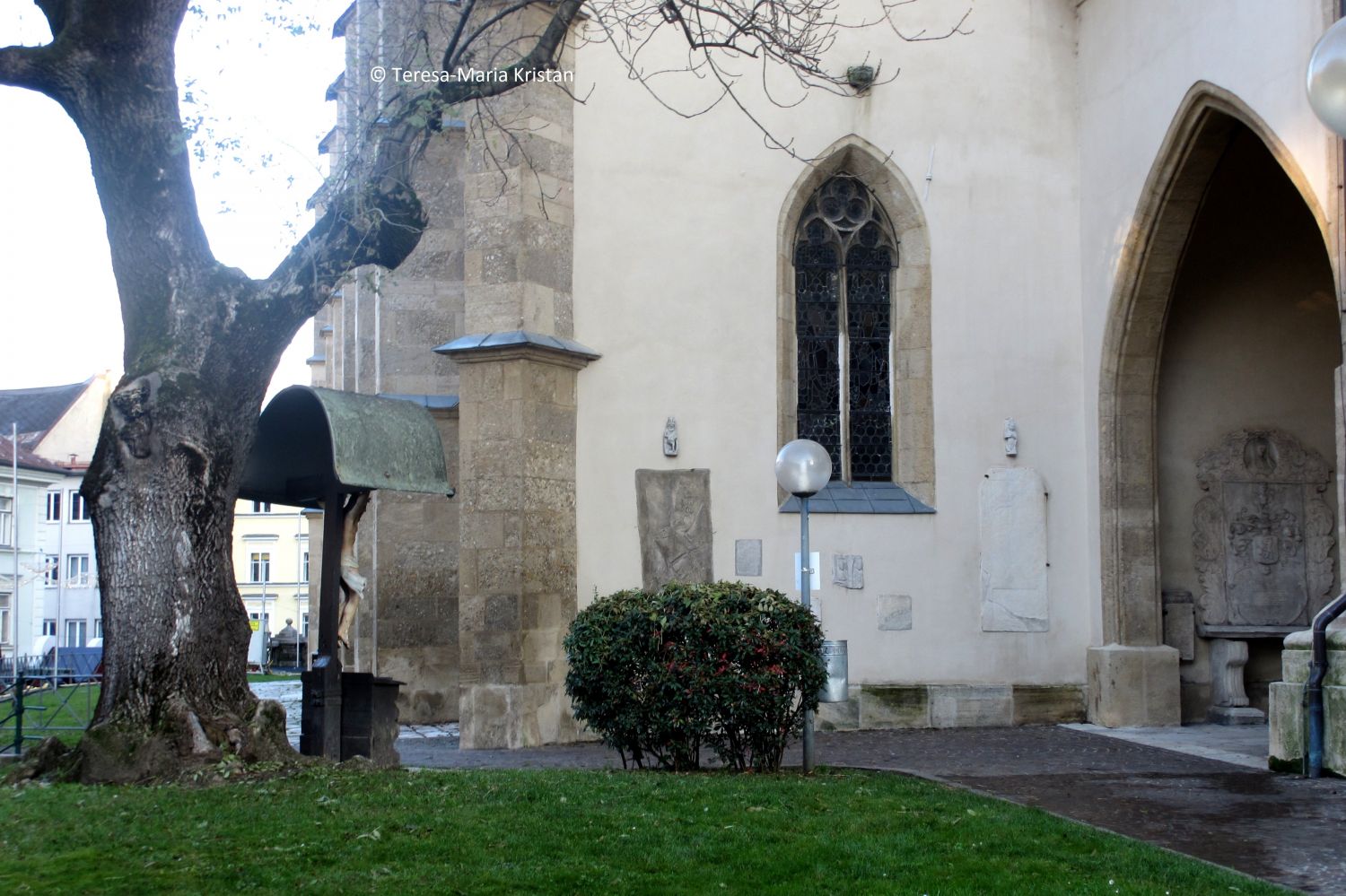 Blick zur Kirche St.Jakob, Villach