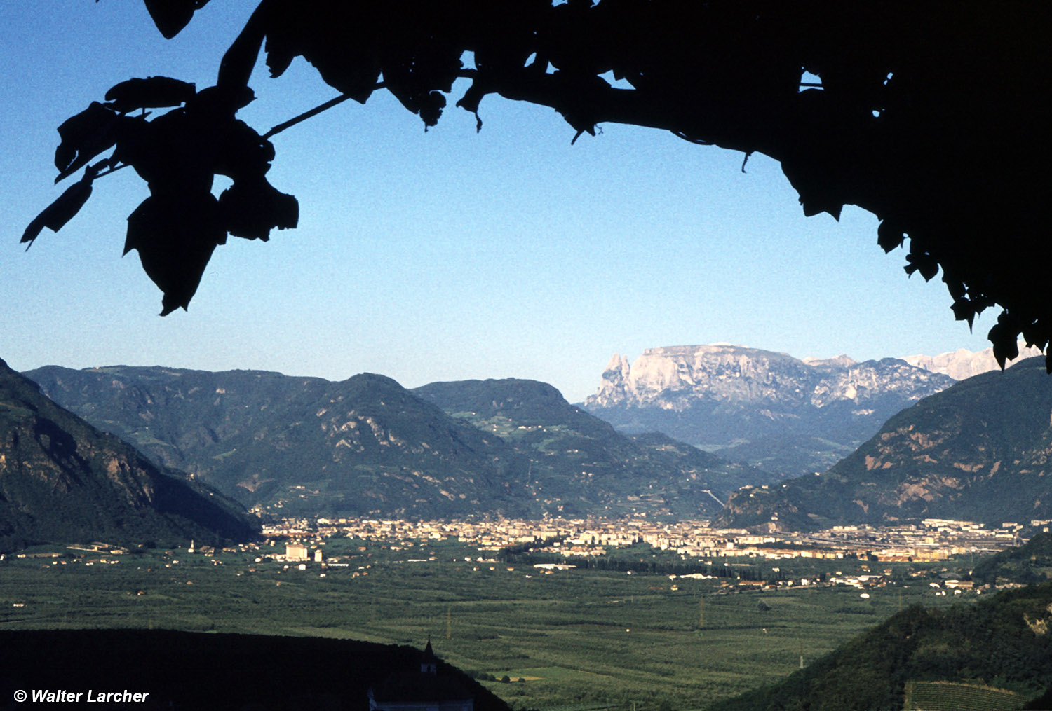 Bozen mit dem Schlern 1974