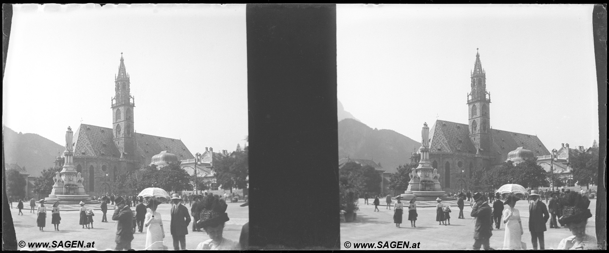 Bozen Waltherplatz um 1908