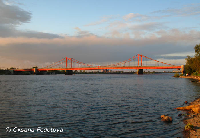 Brücke über Kusnetschicha bei Archangelsk