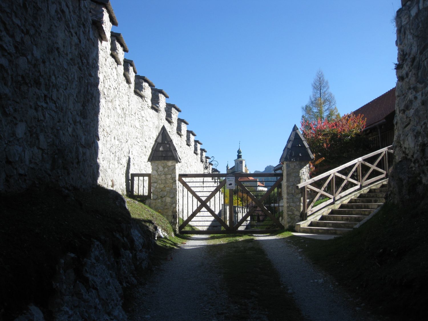 Burg Strechau- Eingangsbereich