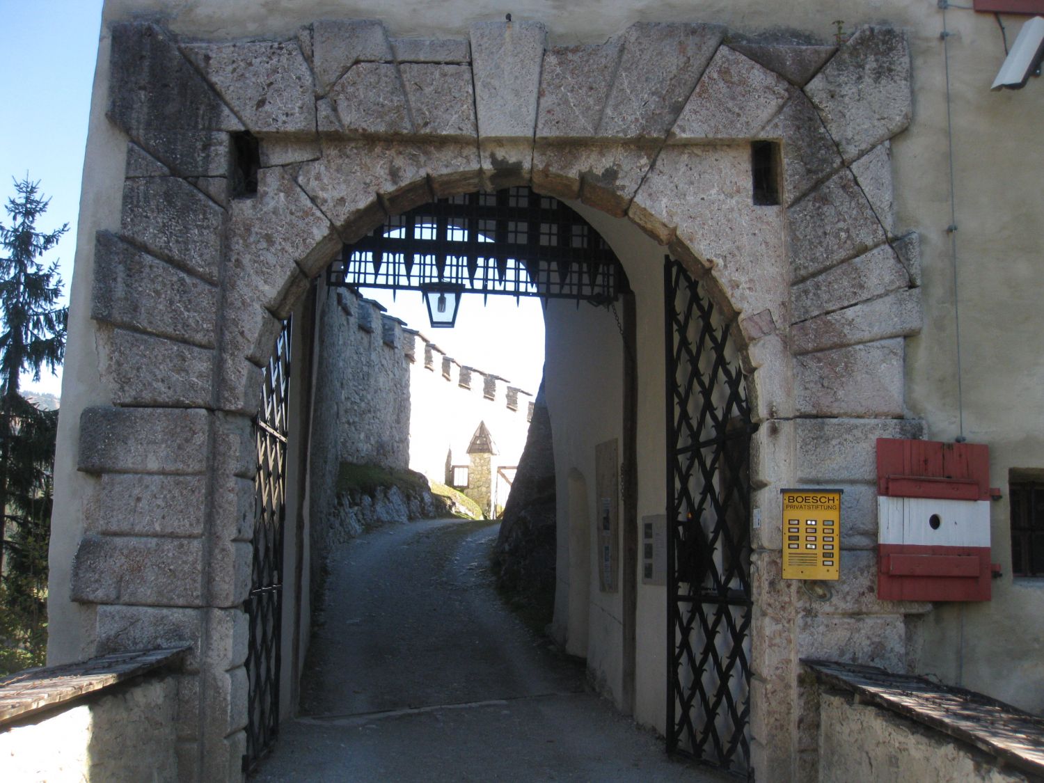 Burg Strechau- Eingangsbereich