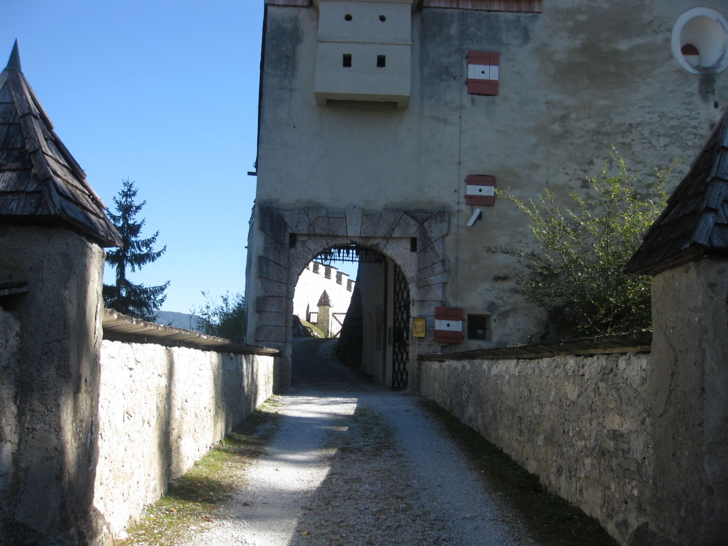 Burg Strechau- Zugangsbereich