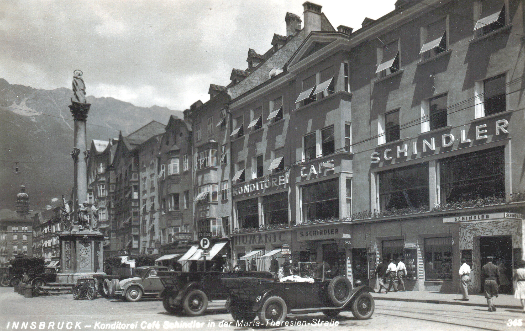 Cafe Schindler Innsbruck 1930er