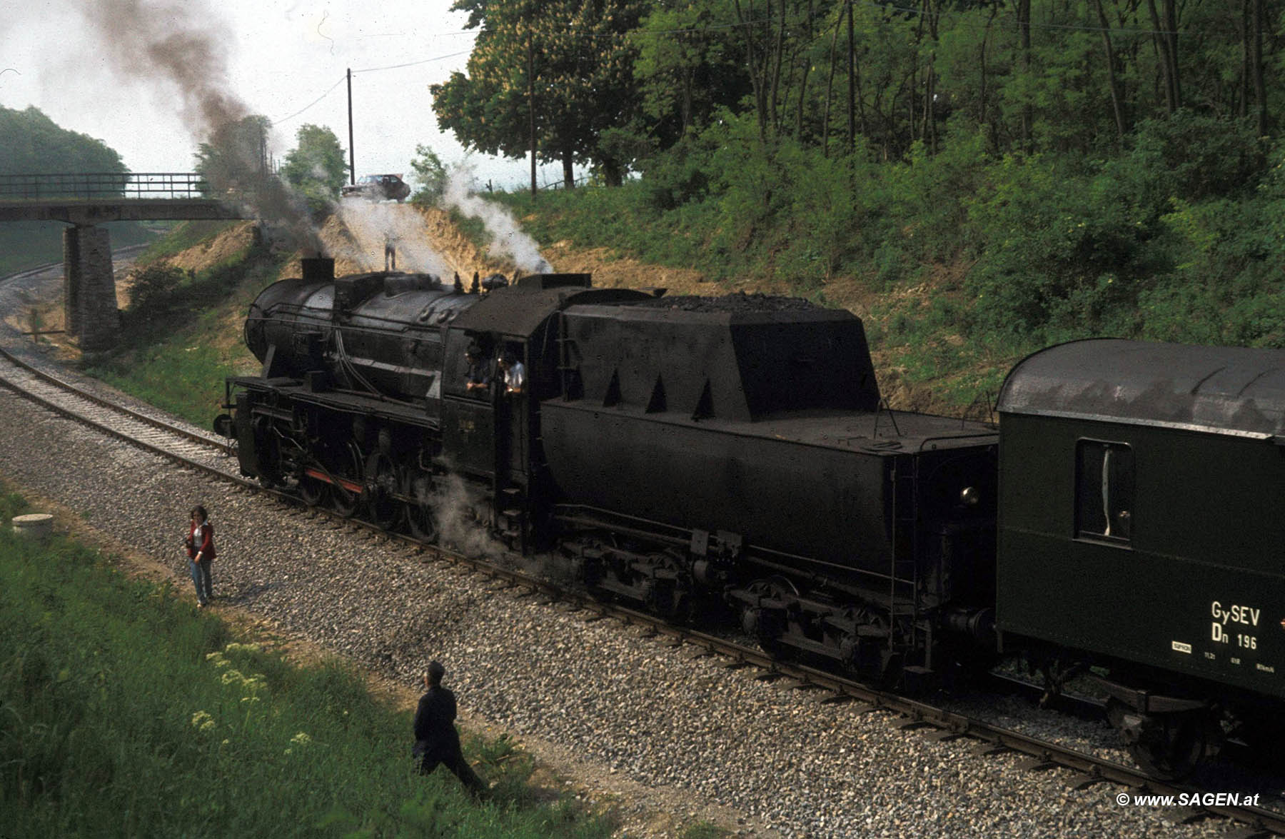 Dampflokomotive 520.050 der GySEV bei Müllendorf