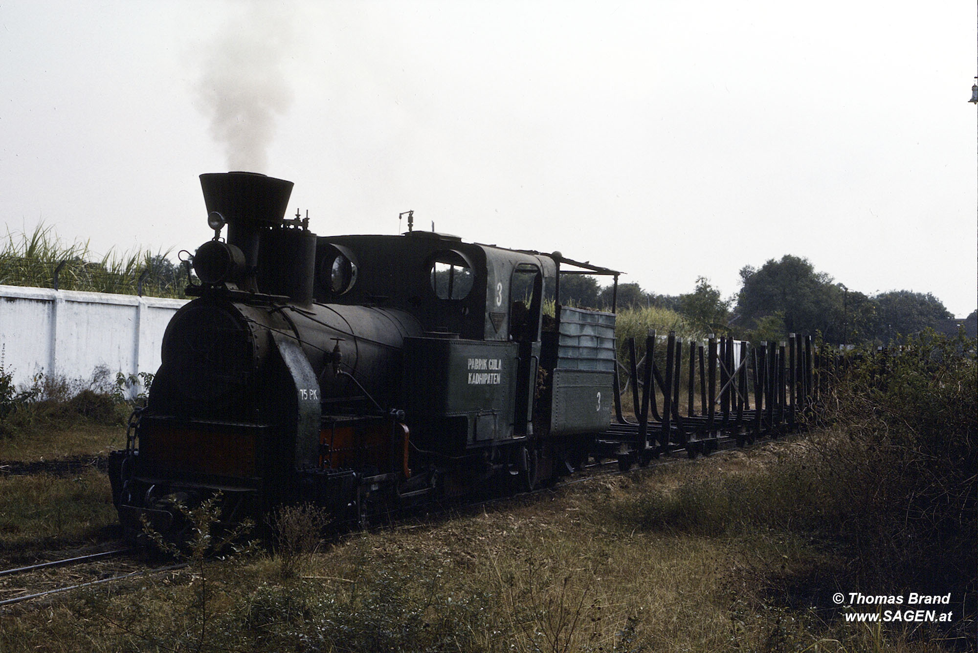 Dampflokomotive Khadipaten, Indonesien