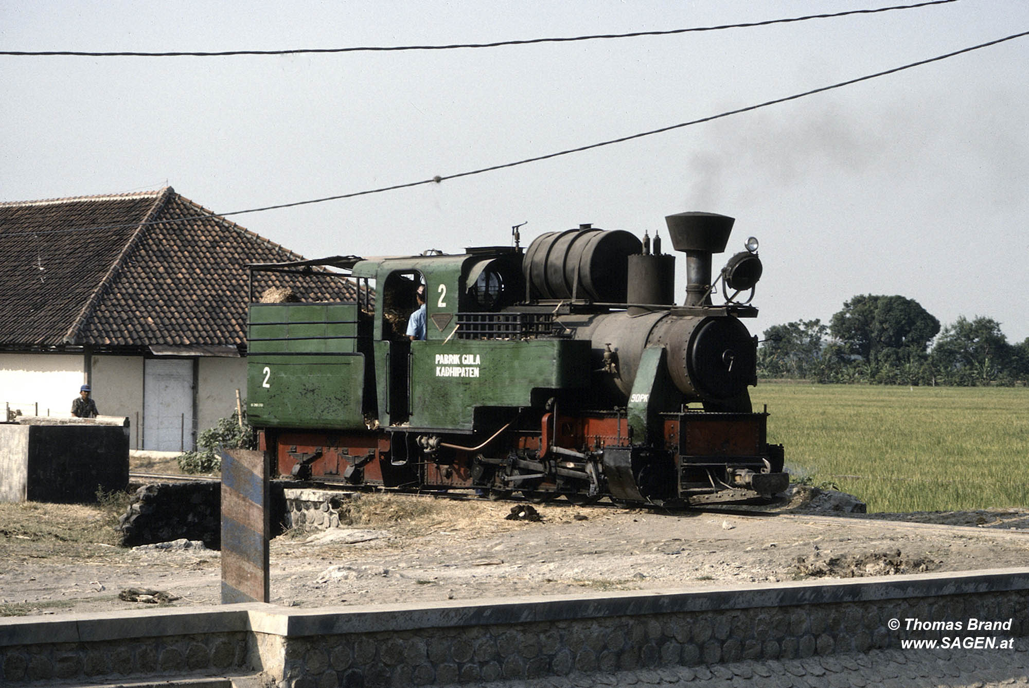 Dampflokomotive Khadipaten, Indonesien