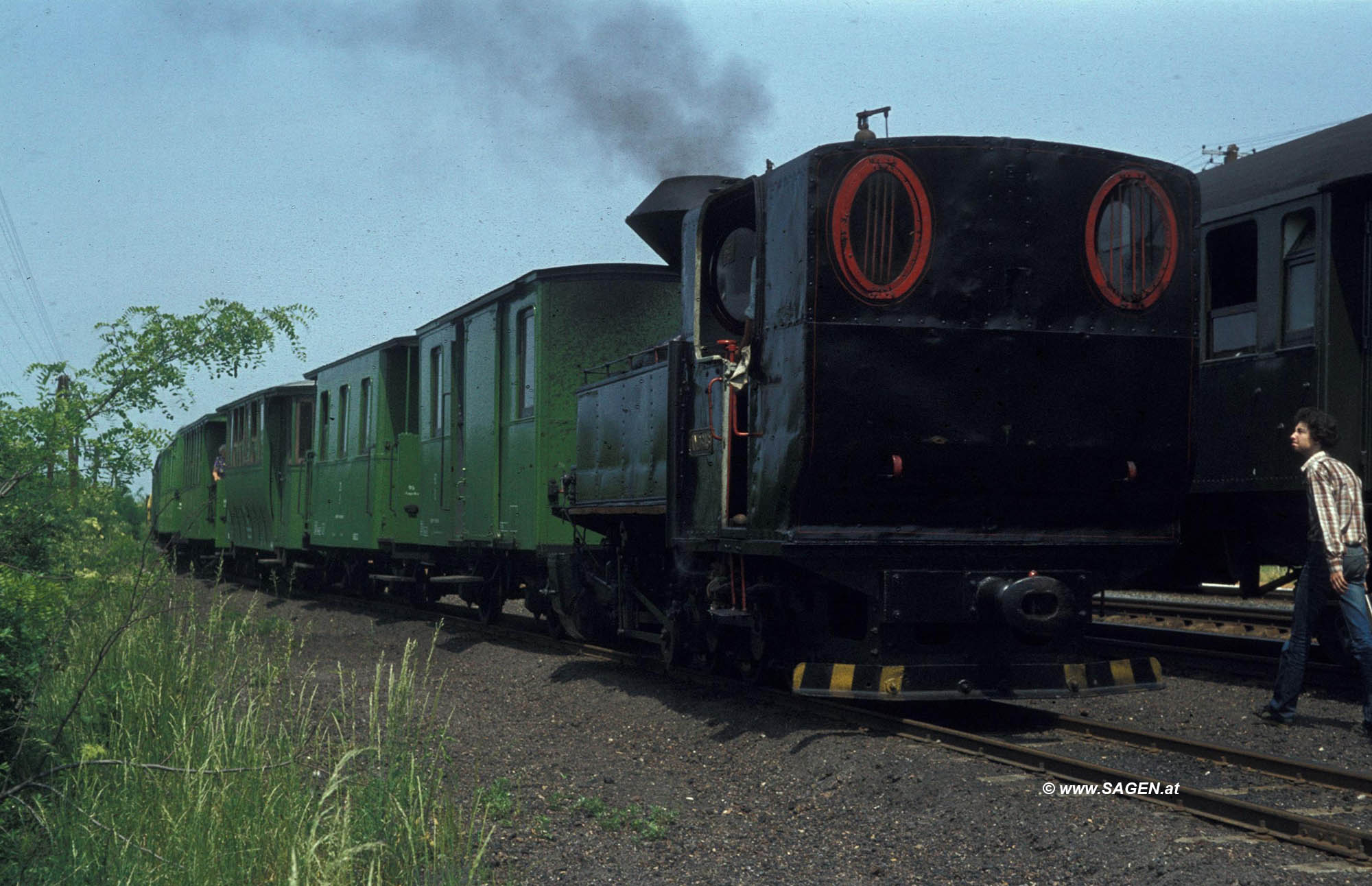 Dampflokomotive Museumseisenbahn Nagycenk bei Sopron in Ungarn