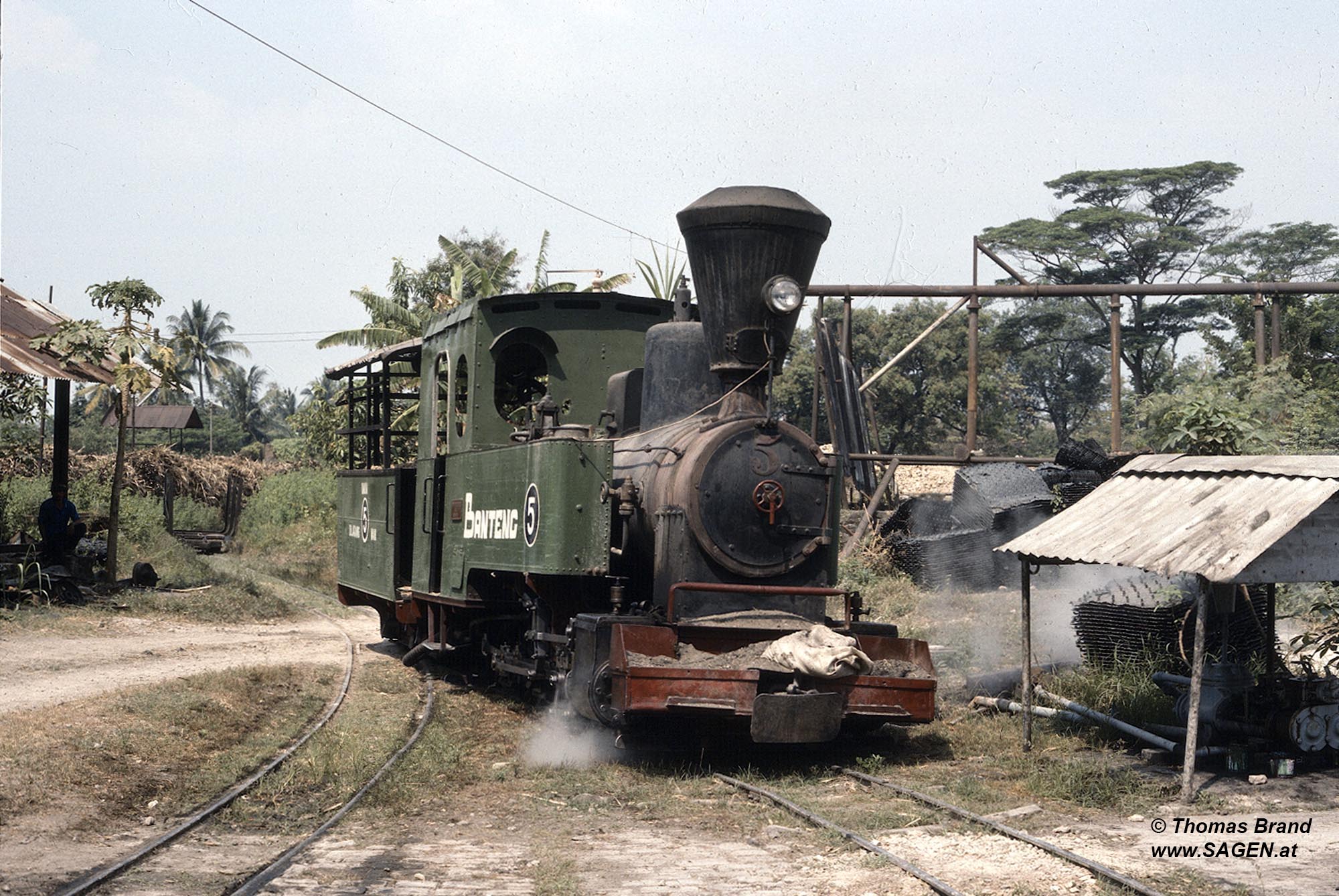 Dampflokomotive Zuckerrohrbahn Jatiwangi, Indonesien