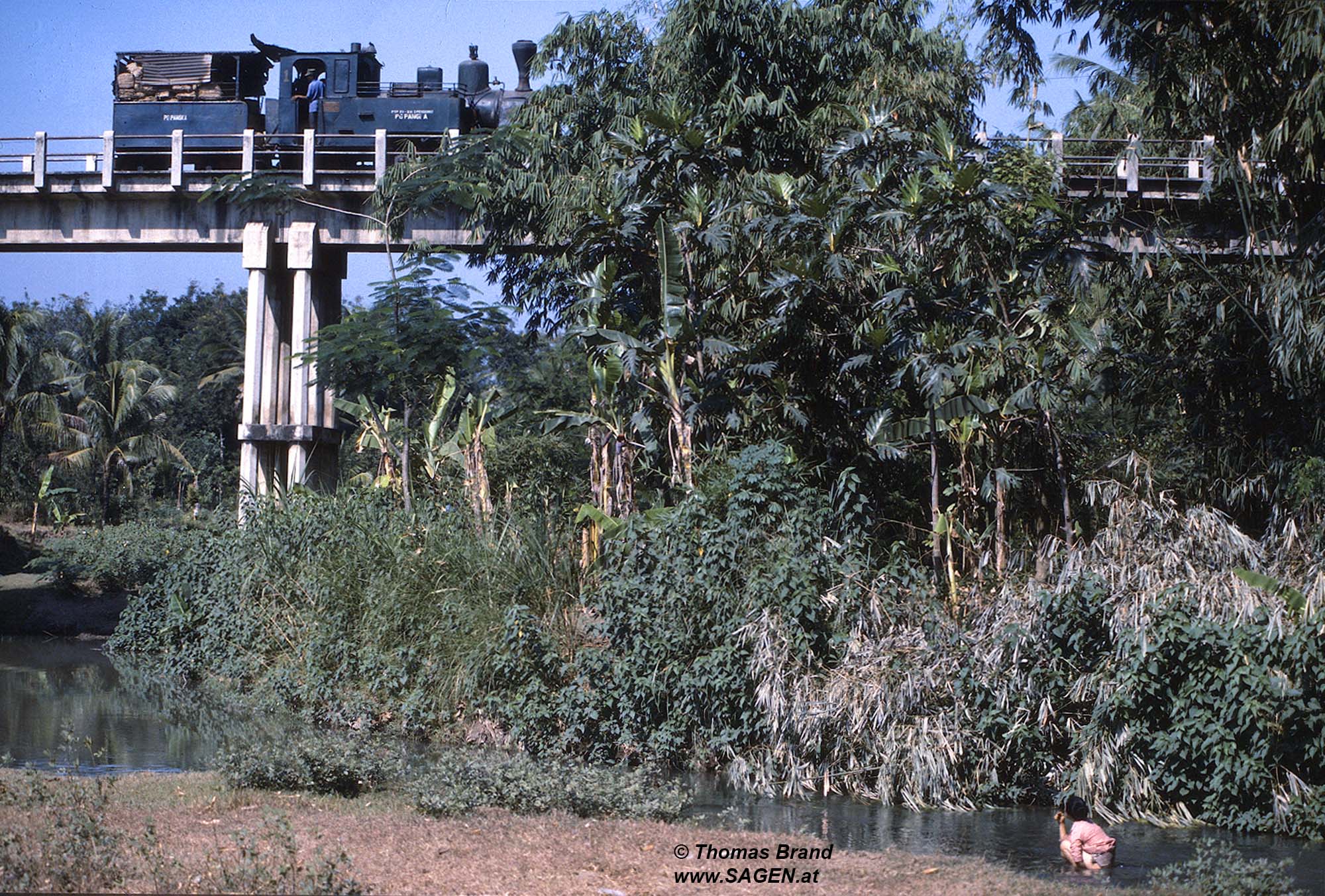 Dampflokomotive Zuckerrohrbahn Pangka, Indonesien