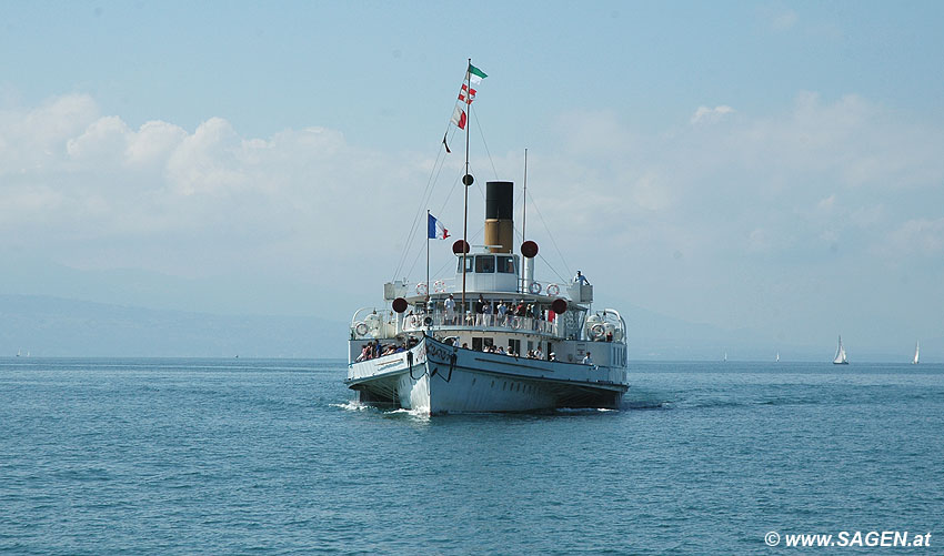 Dampfschiff Genfersee