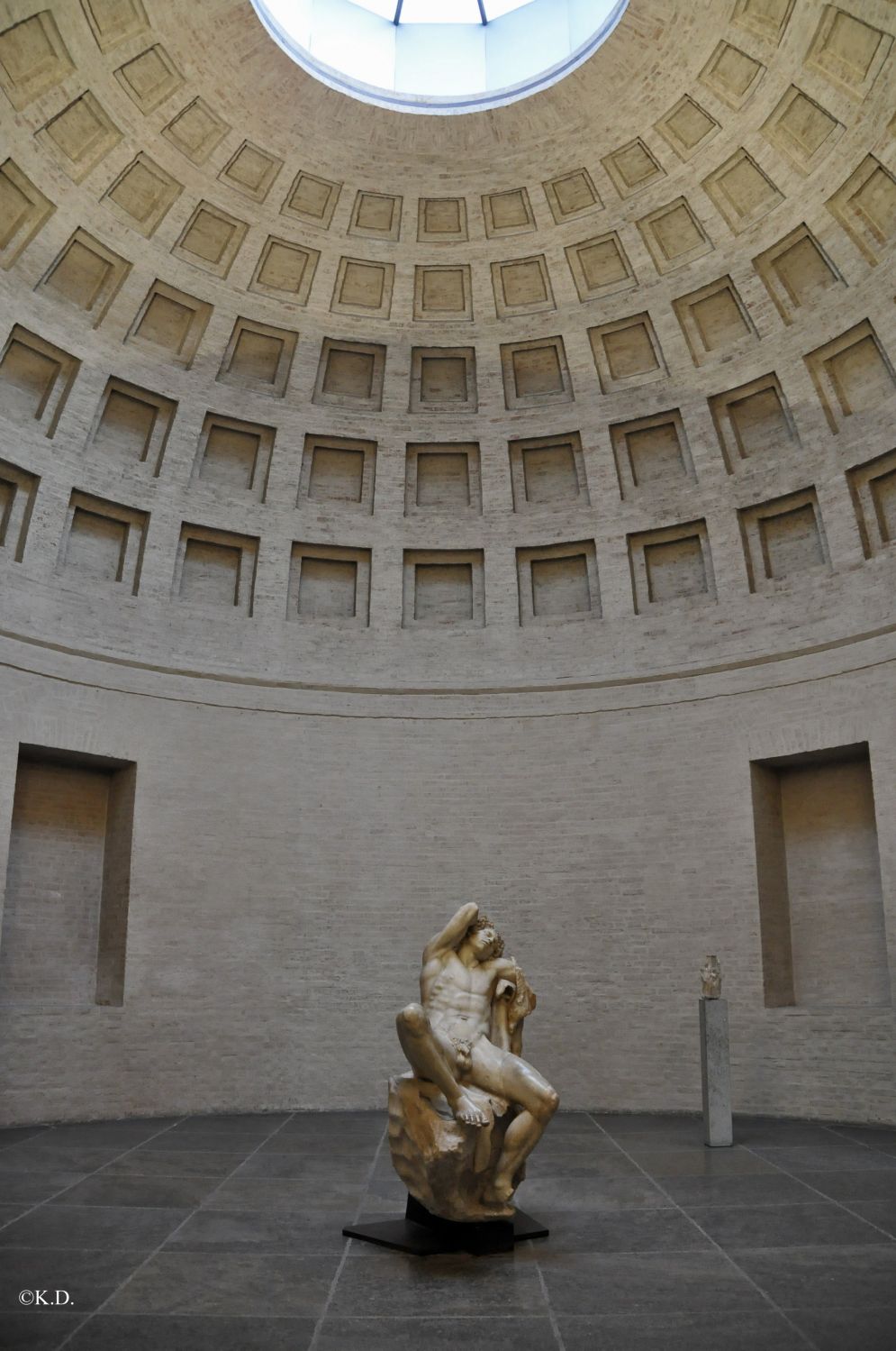 Der Barberinische Faun in der Glyptothek in München