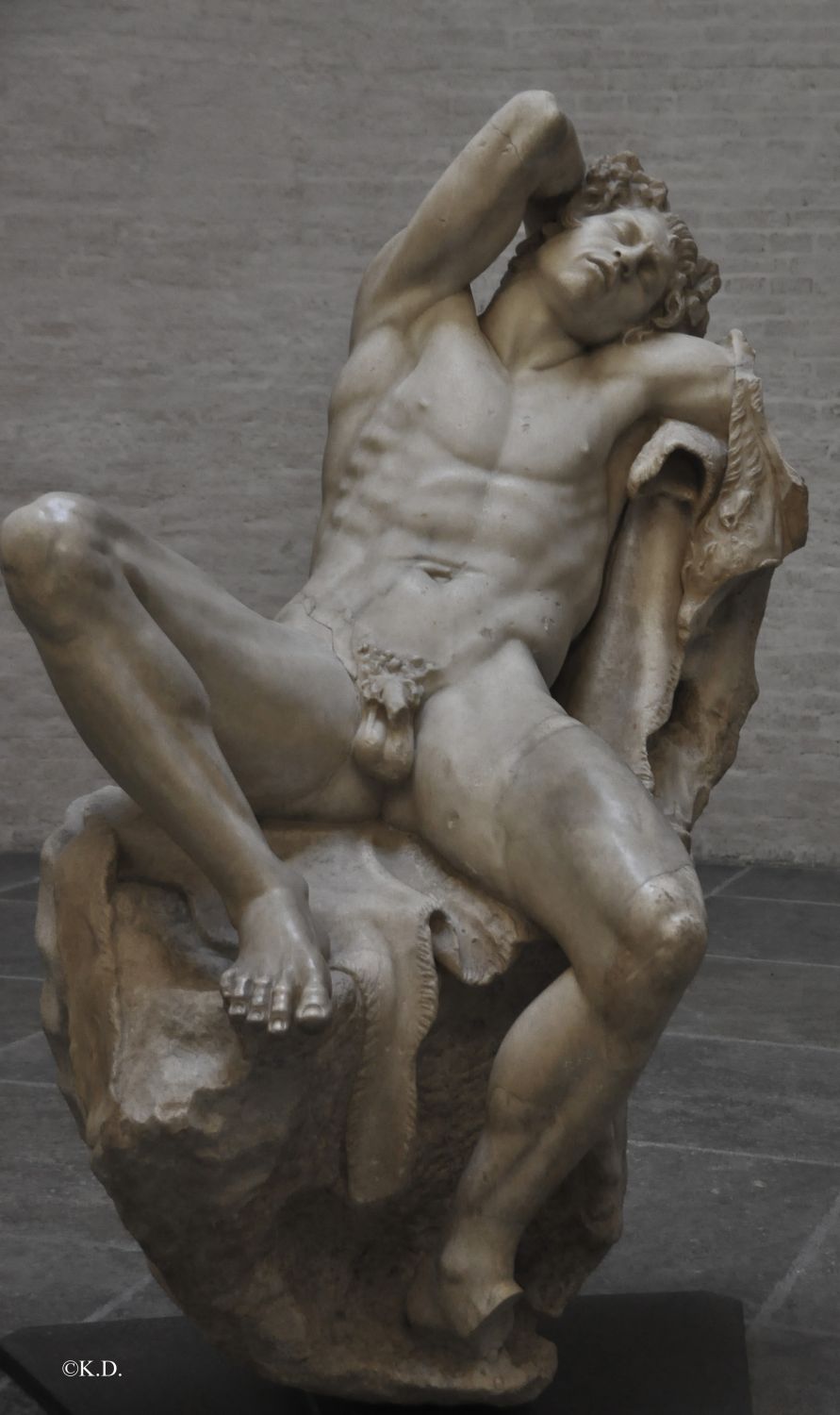 Der Barberinische Faun in der Glyptothek in München