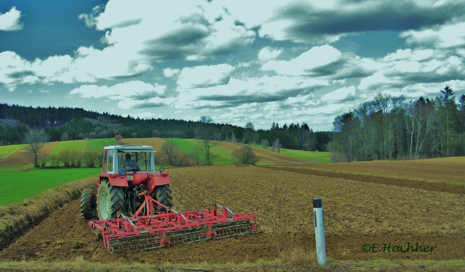 Der Bauer im Frühling