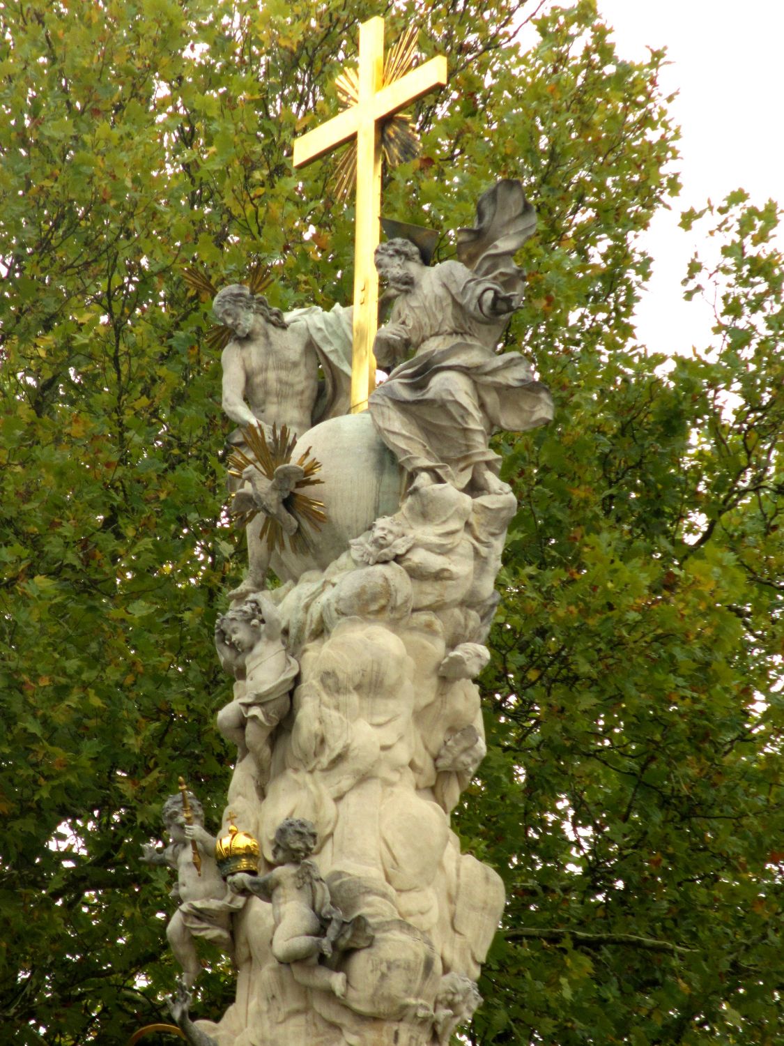 Detail Dreifaltigkeitssäule, Stift Heiligenkreuz