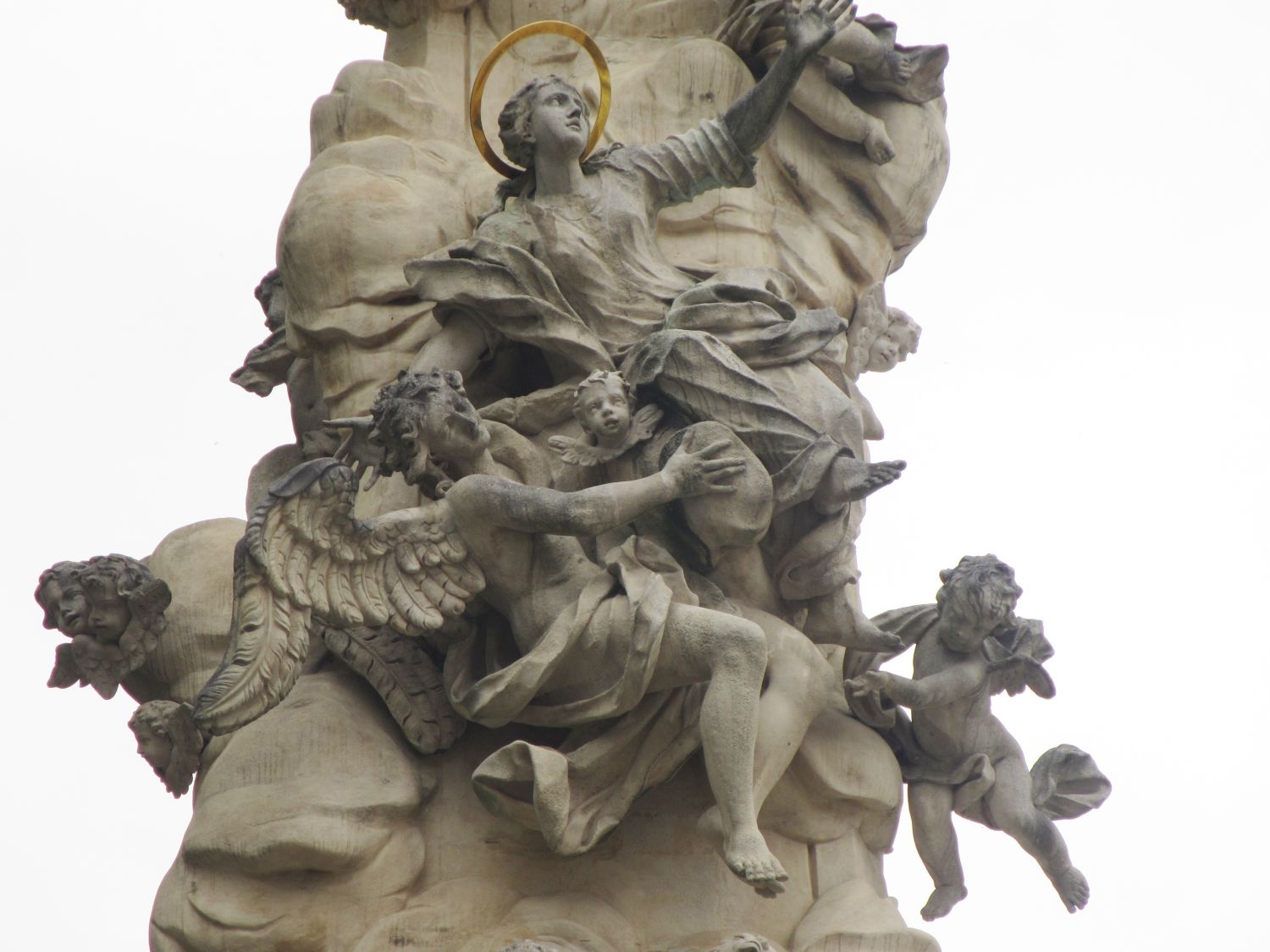 Detail Dreifaltigkeitssäule, Stift Heiligenkreuz