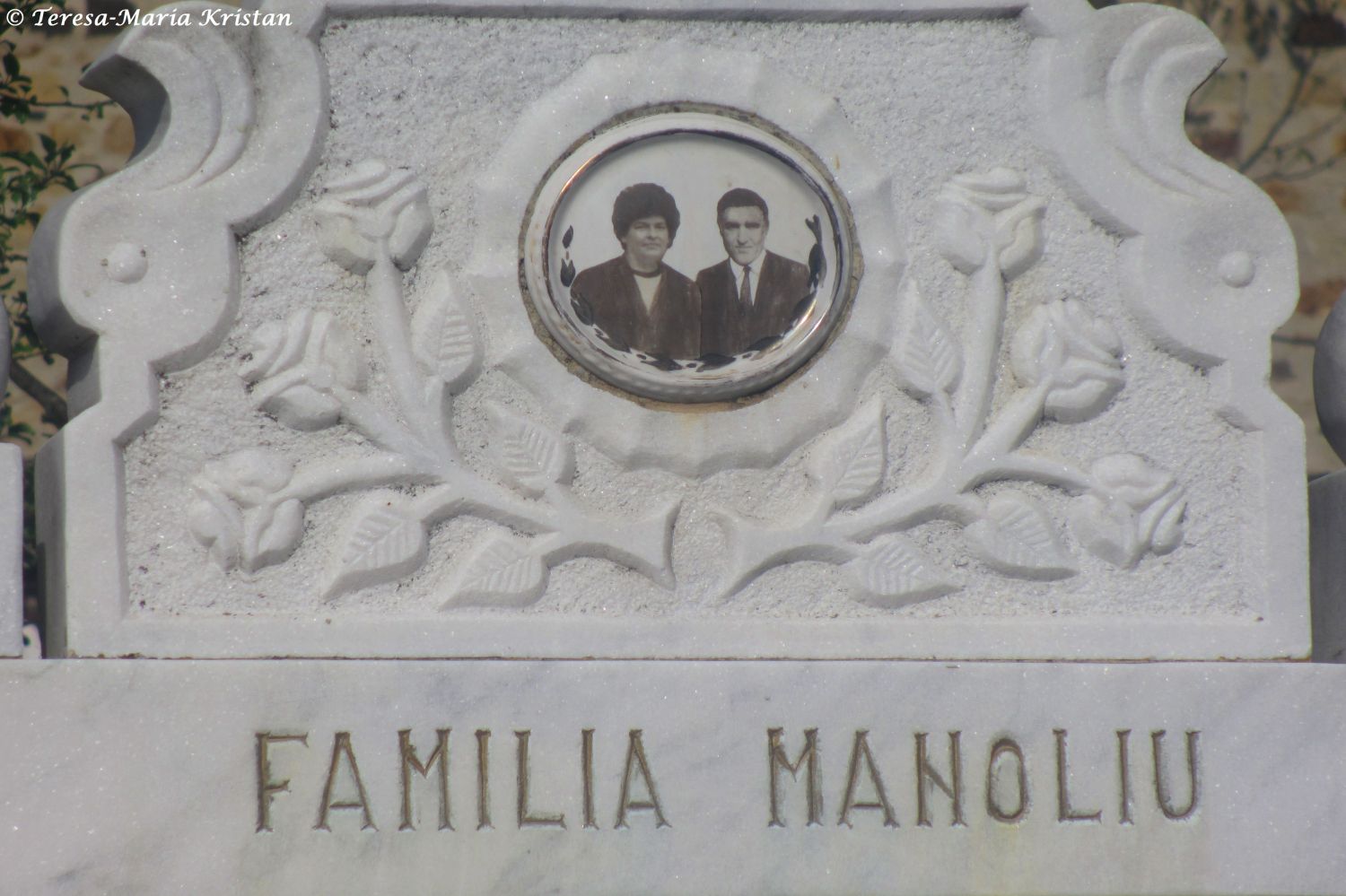 Detail Grabstein, Friedhof beim Moldaukloster Voronet