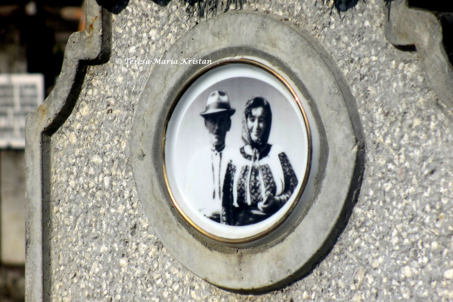 Detail Grabstein, Friedhof beim Moldaukloster Voronet