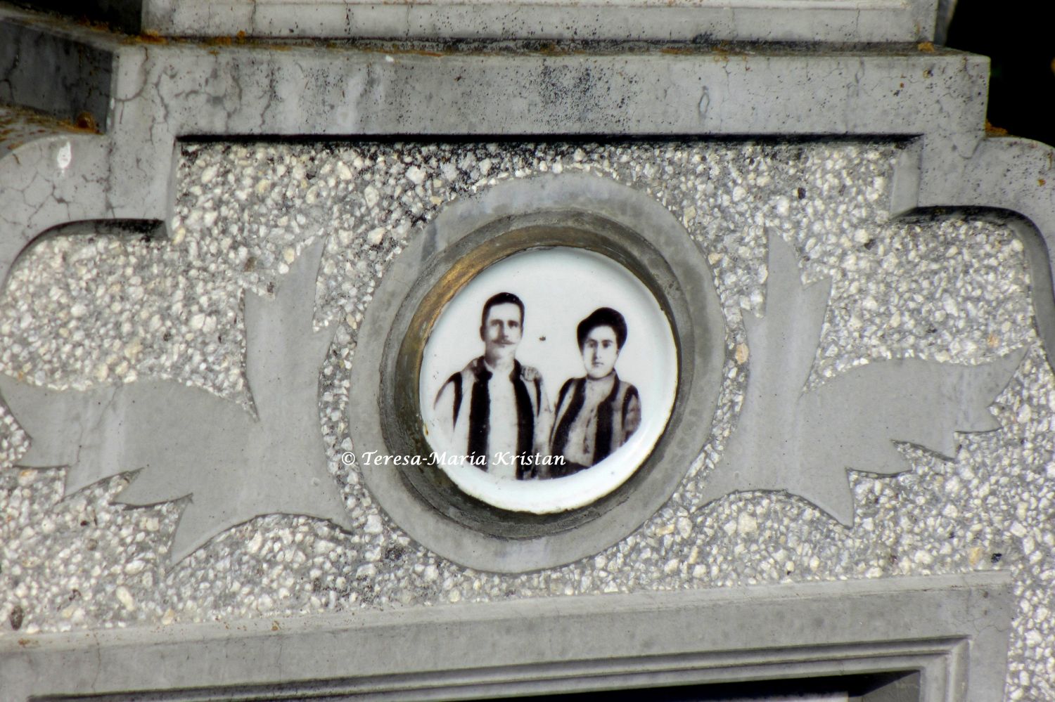 Detail Grabstein, Friedhof beim Moldaukloster Voronet