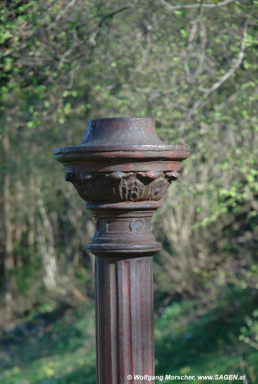 Detail Gusseisen Brunnen Tirol