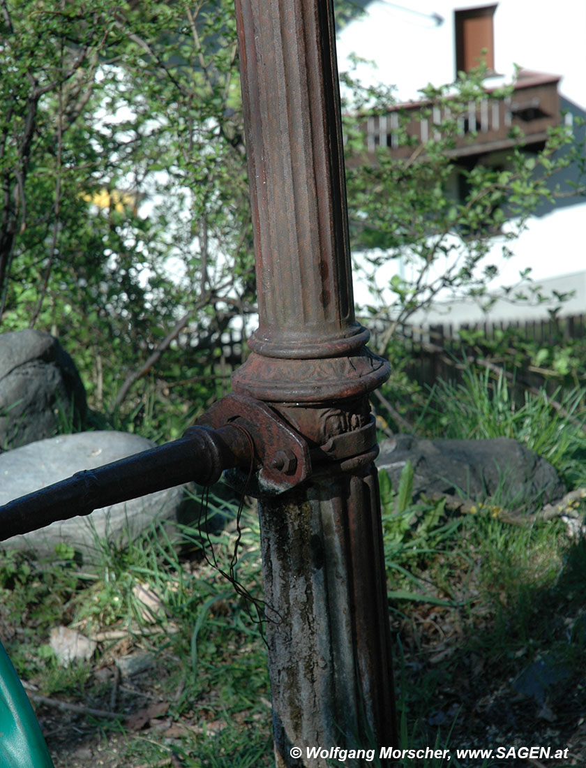 Detail Gusseisen Brunnen Tirol