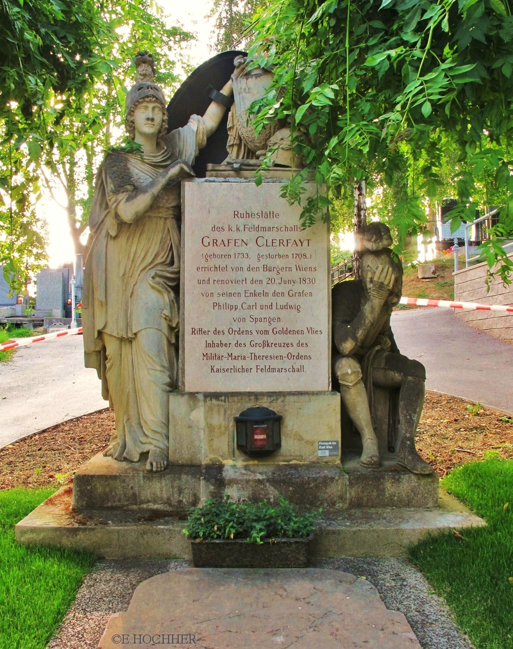 Die dritte Ewige Ruhe des Feldmarschall Graf von Clerfait auf dem Friedhof Hernals