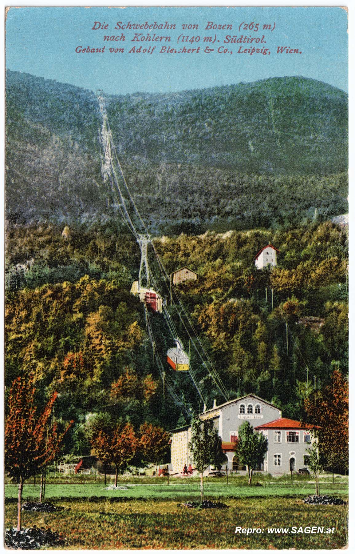 Die Schwebebahn von Bozen nach Kohlern