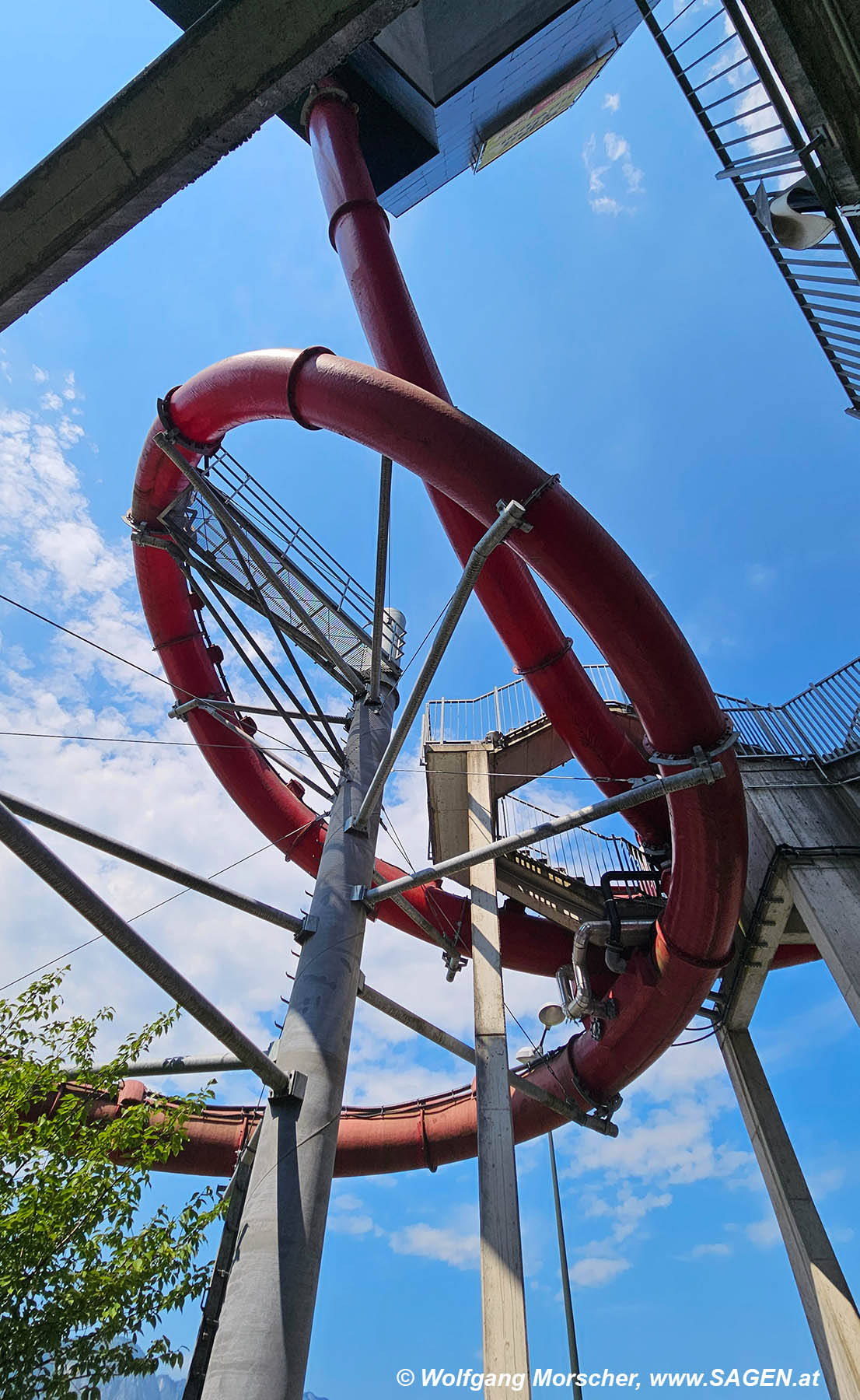 Doppellooping Wasserrutsche Wörgl