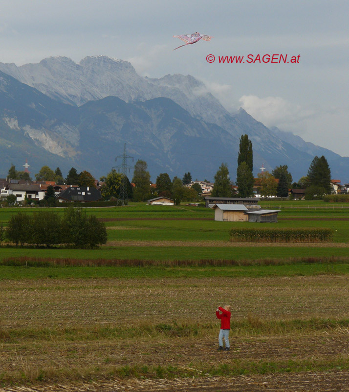 Drachen in den Alpen