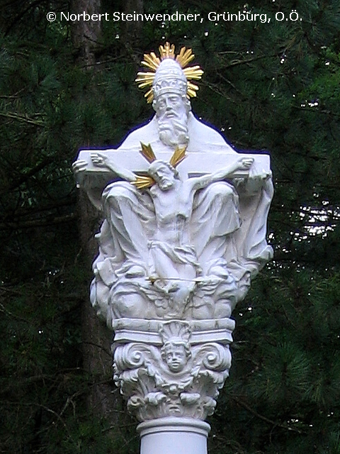 Dreifaltigkeitssäule Schloß Lamberg (Detail)