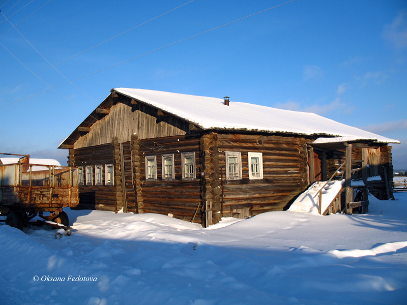 ein leer stehendes Haus in Beresnik