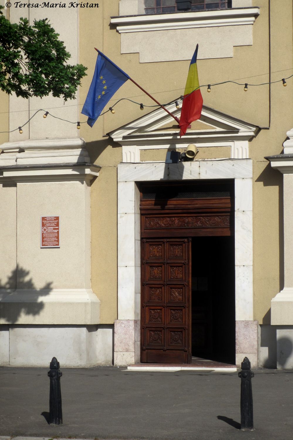 Eingangsportal Mondkirche von Oradea