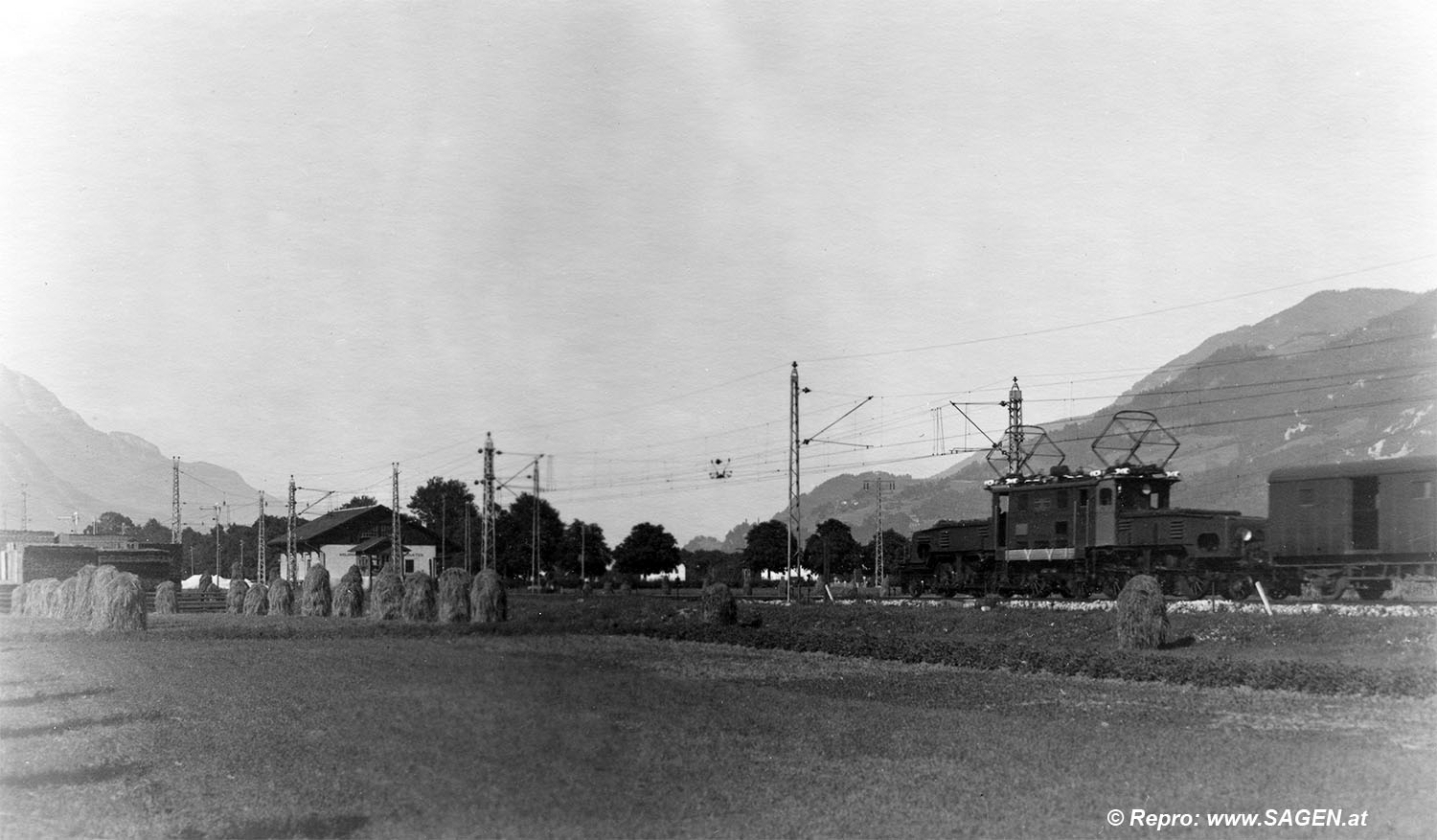 Elektrolokomotive bei Schwaz