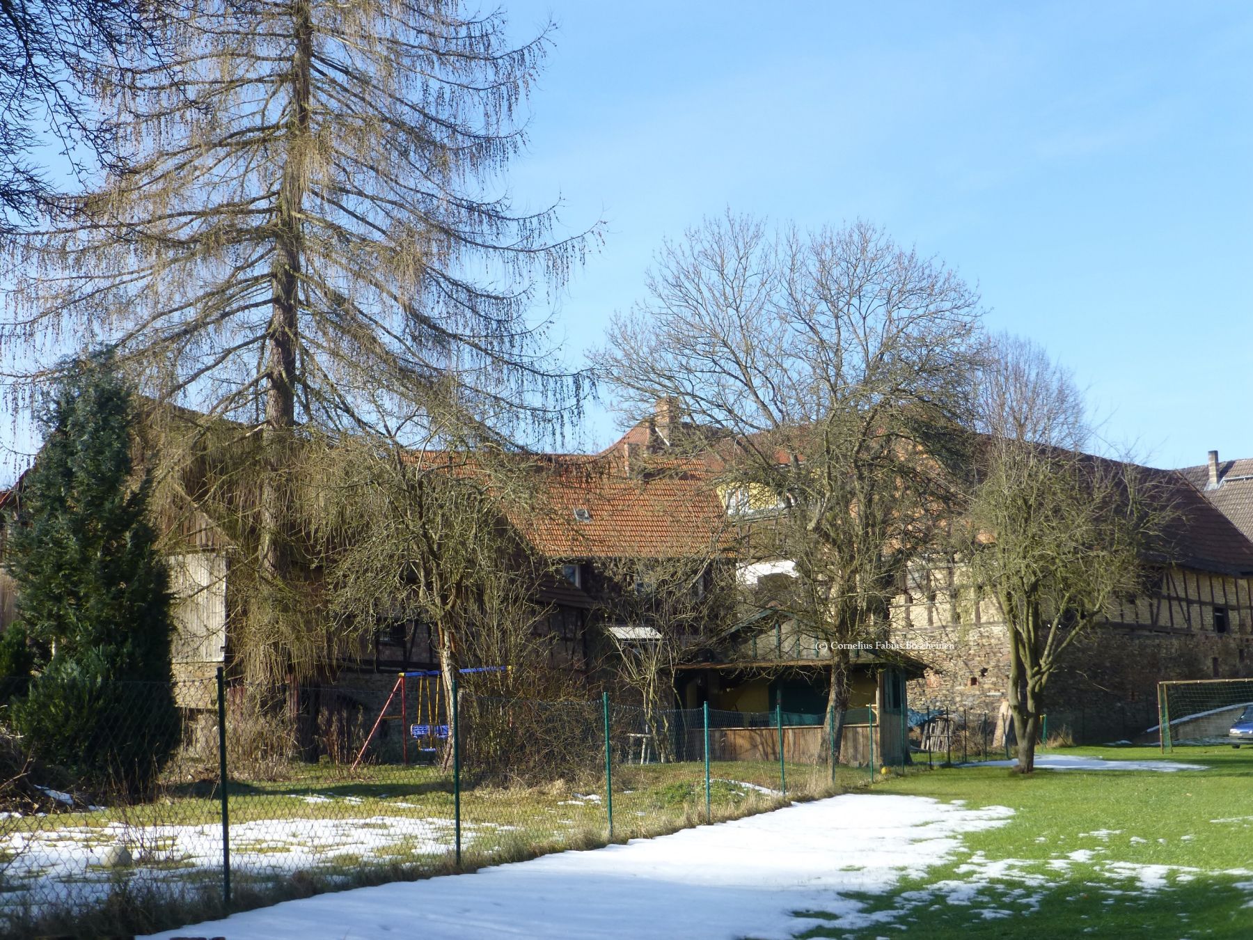 Fachwerk in Güntersberge im Harz.