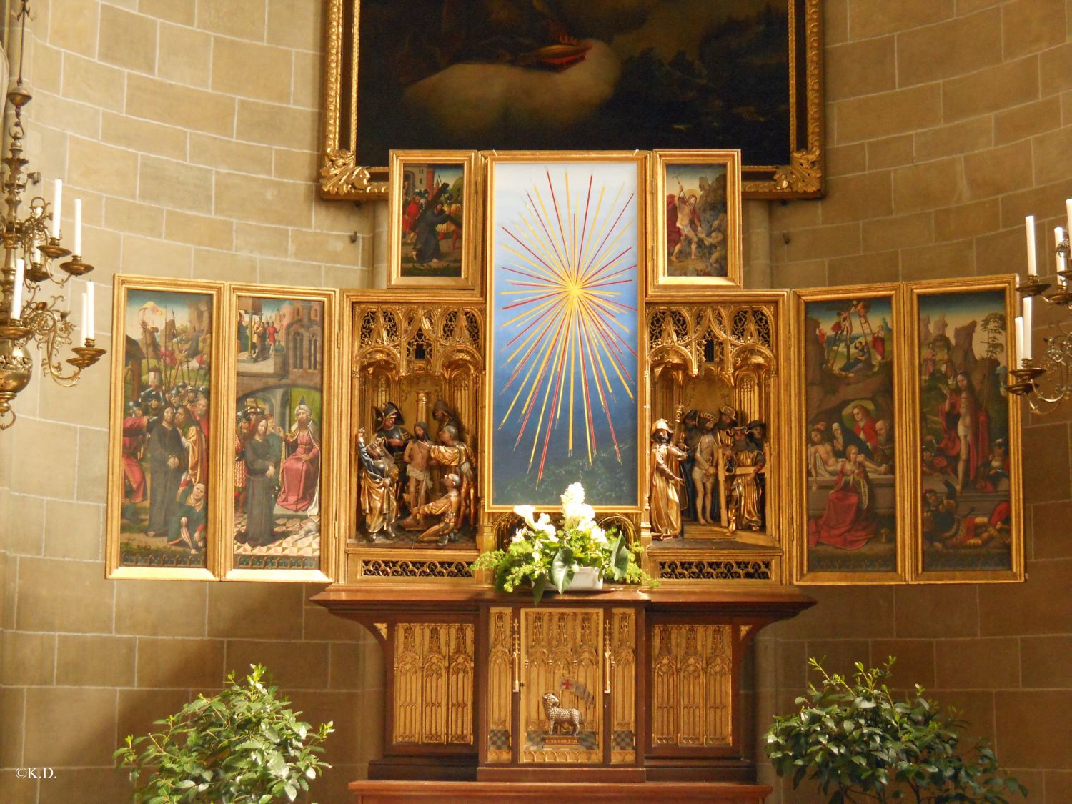 Flügelaltar in der Deutschordenskirche in Wien