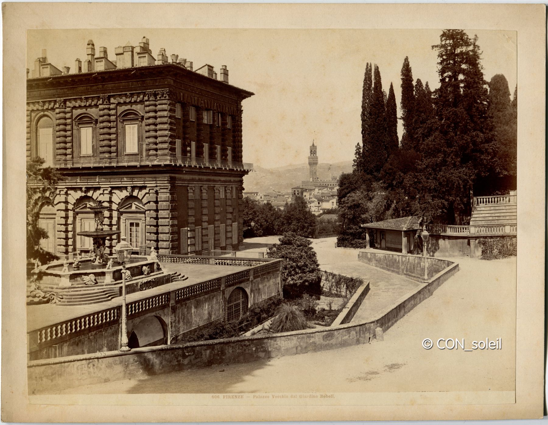 florenz - blick aus den boboli gärten auf florenz