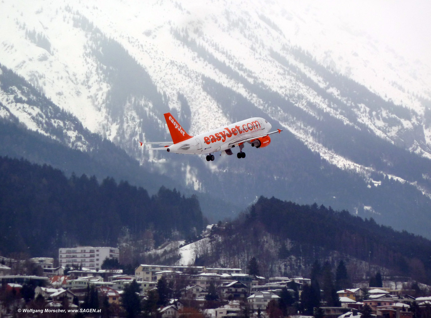 Flughafen Innsbruck im Winter