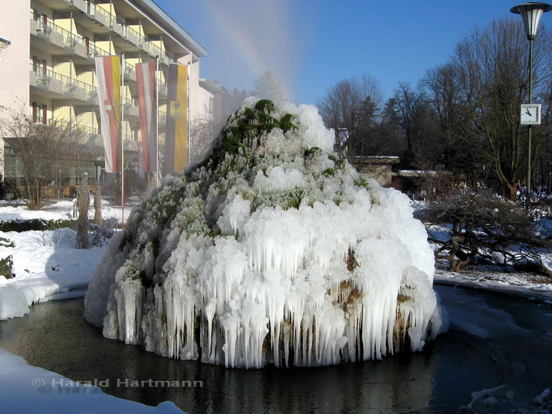 Fontäne im Winter