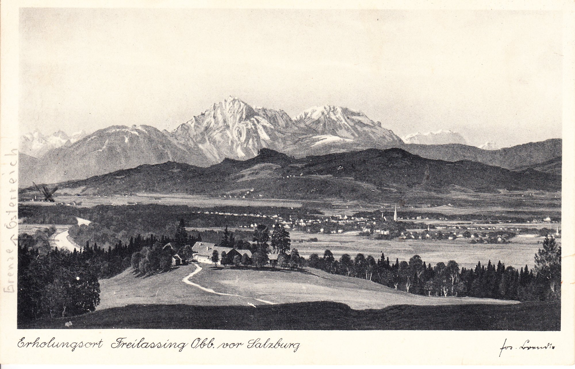 Freilassing vom Plainberg Ende 1930er