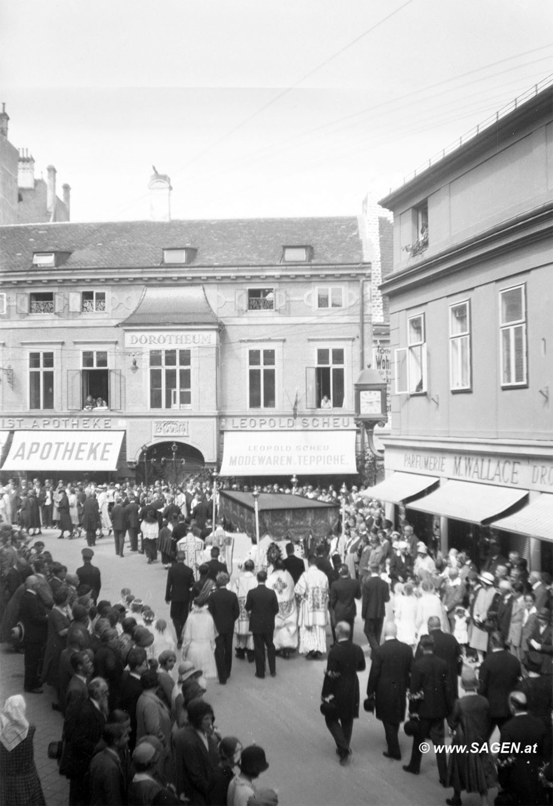 Fronleichnamsprozession Baden bei Wien 1930