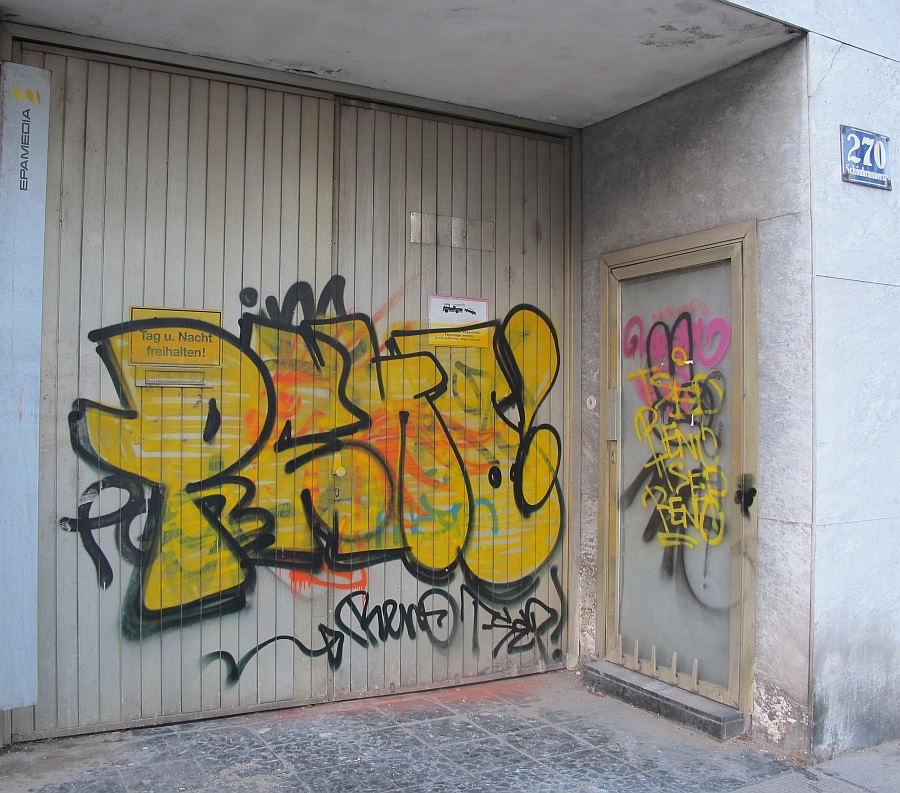 Garageneinfahrt Graffiti