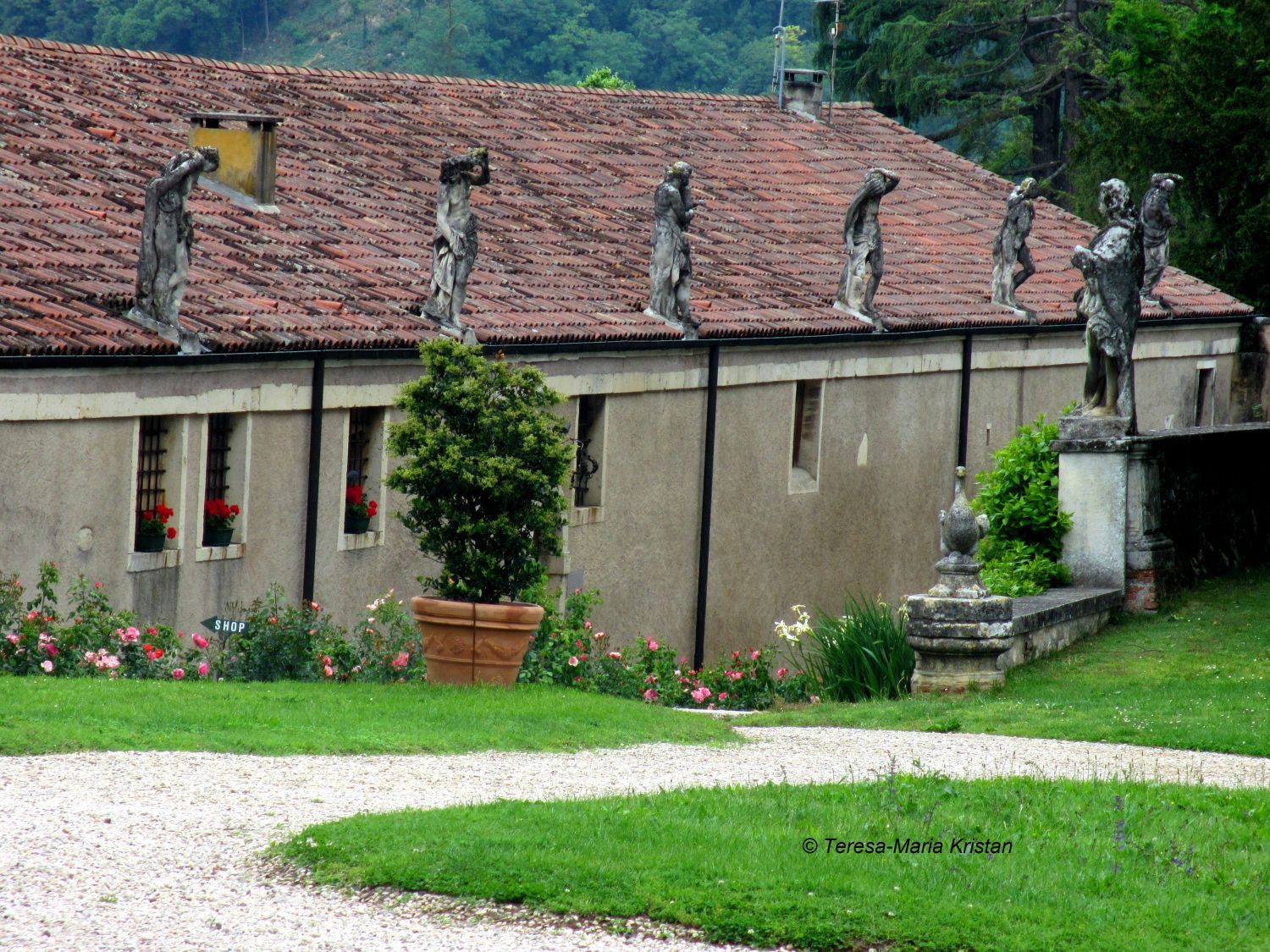 Gartenareal der Villa La Rotonda