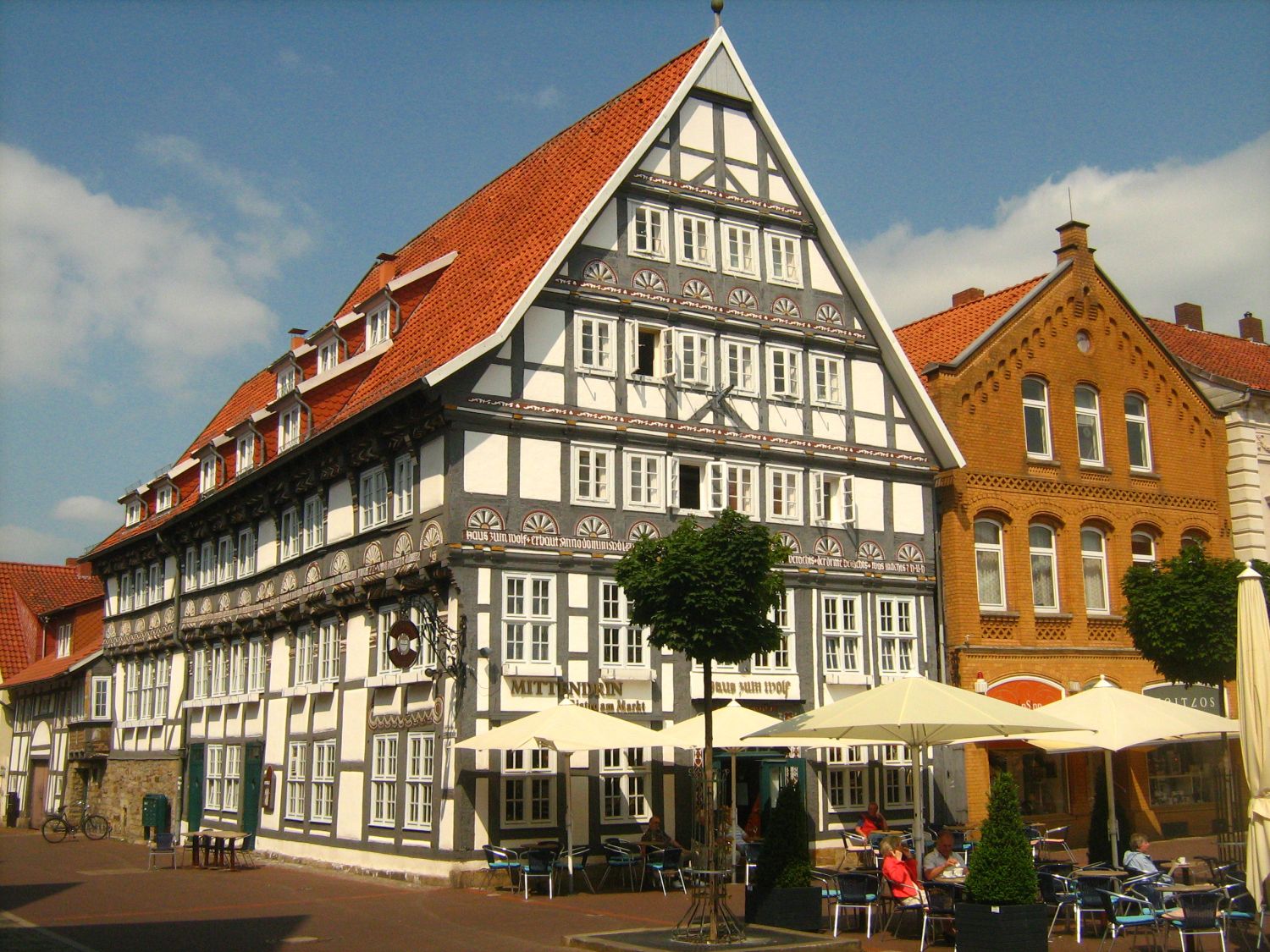 Gasthaus "Zum Wolf" am Markt in Stadthagen