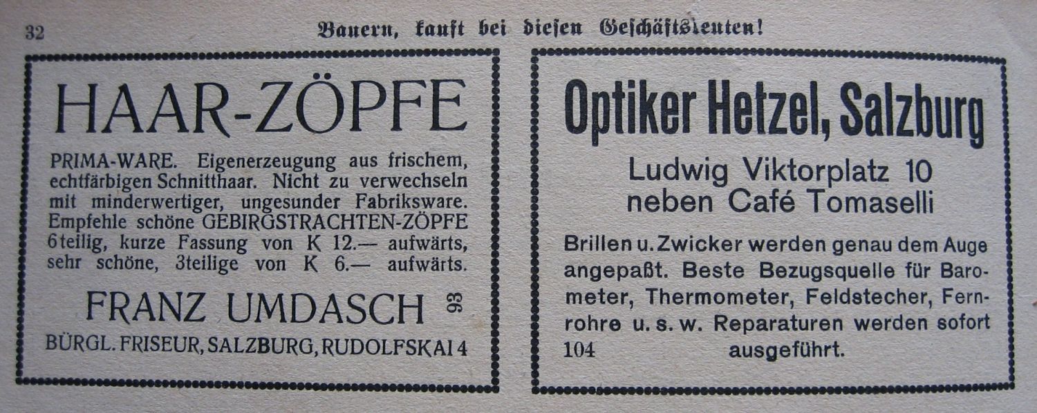 "Gebirgstrachten-Zöpfe"