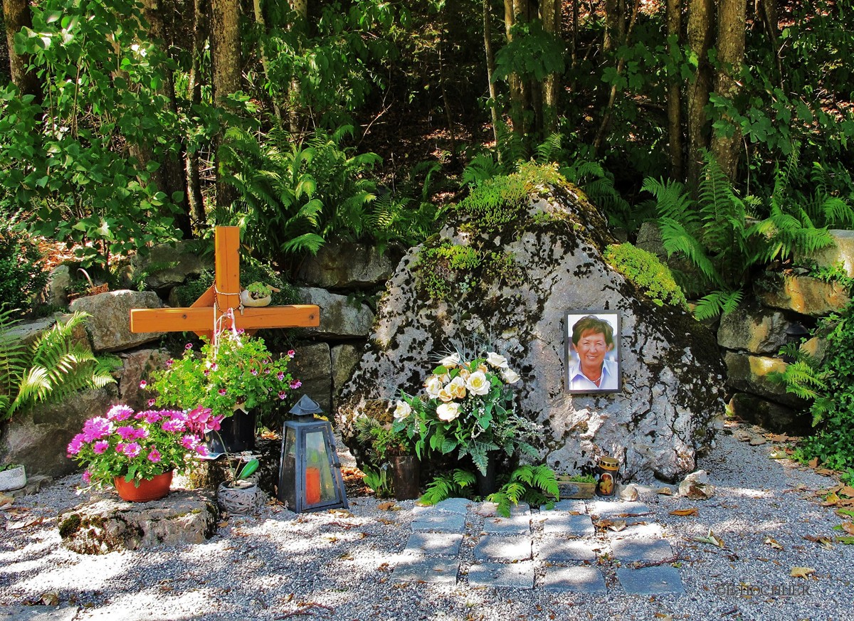 Gedenkstätte im Liese Prokop Park in Steinbachrotte