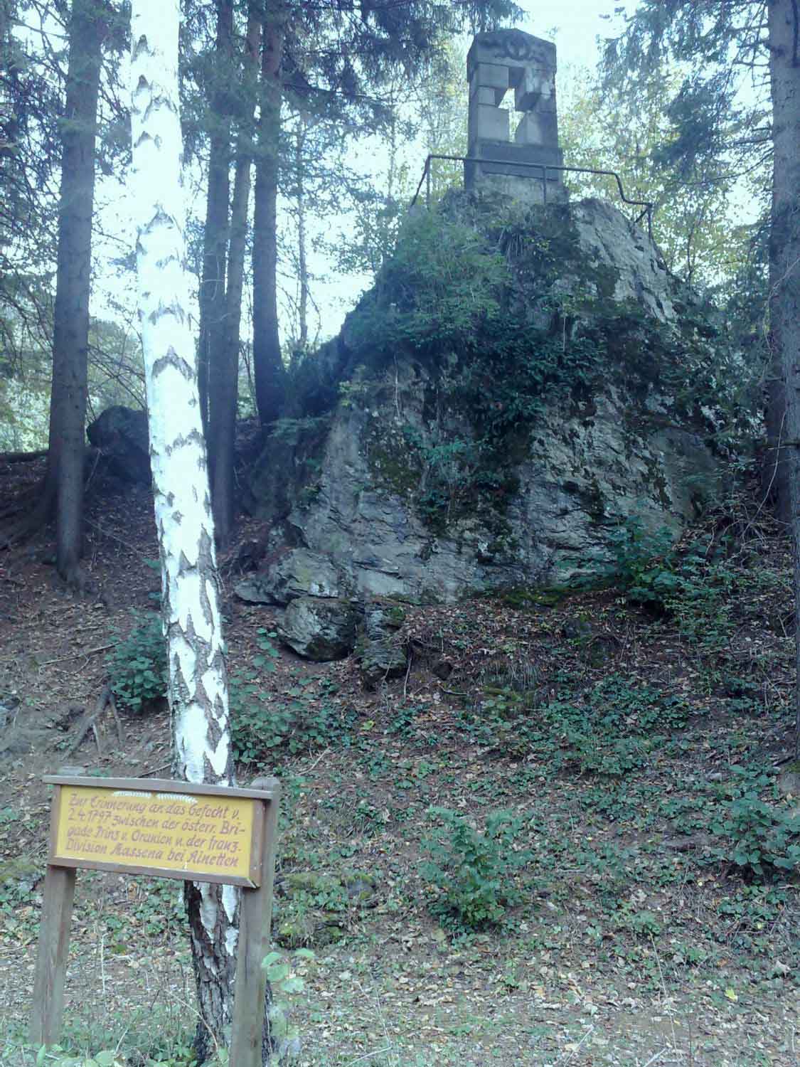 Gedenkstein Ainetten südl. von Wildbad-Einöd (ST).