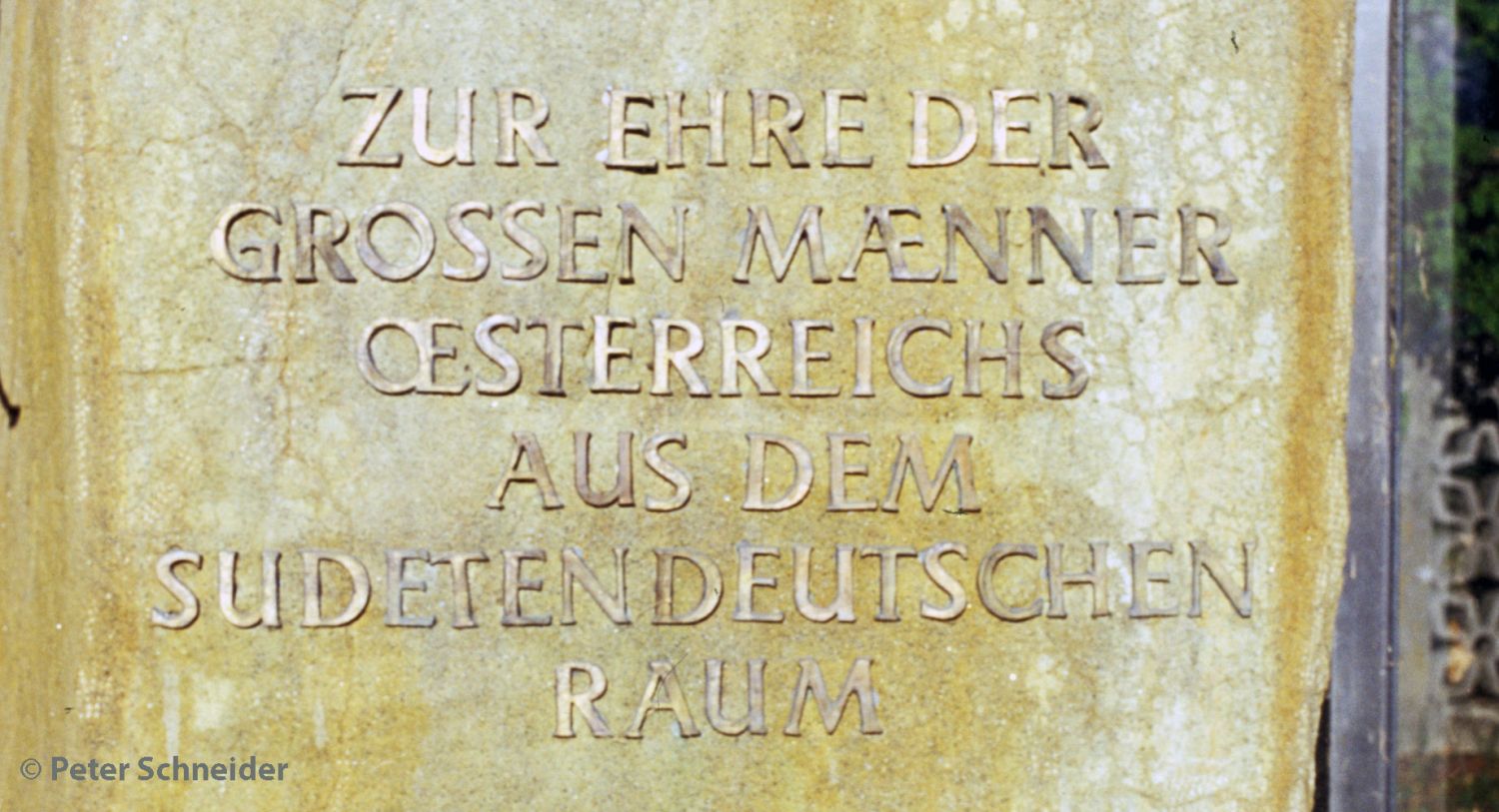 Gedenkstein der Sudetendeutschen