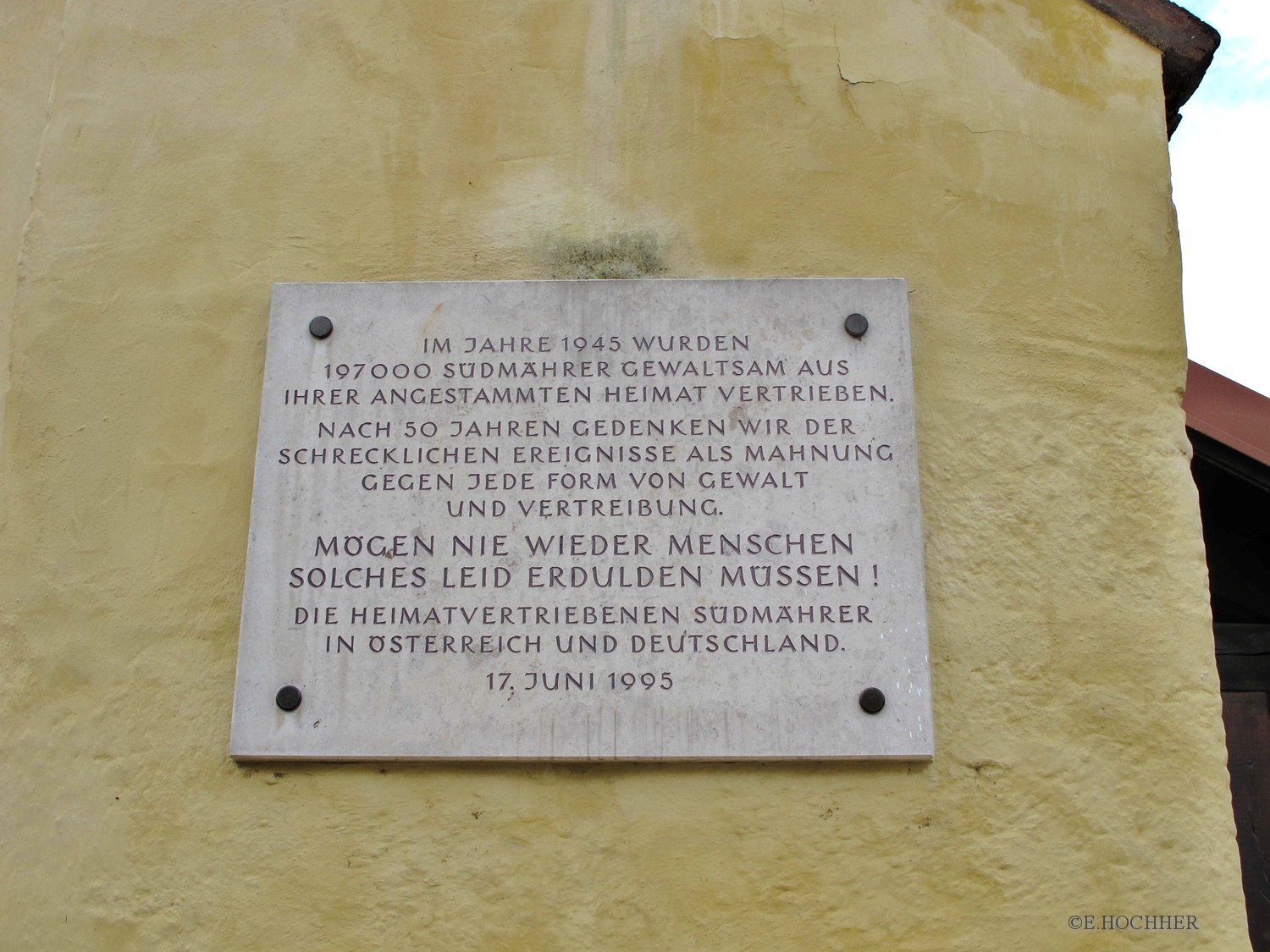 Gedenktafel am Alten Rathaus